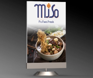 Poster Stand for Miso Bistro